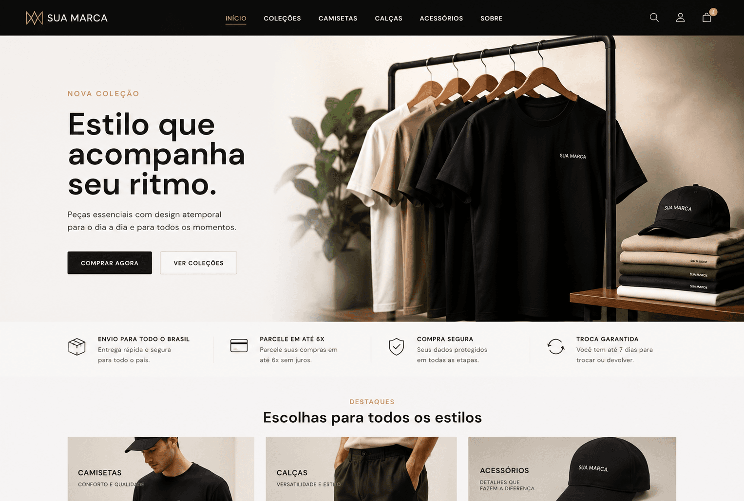 Loja online do cliente